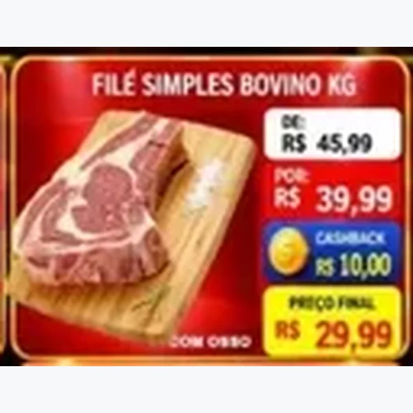 Filé Simples Bovino