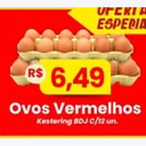 Ovos Vermelhos Kestering 12 un