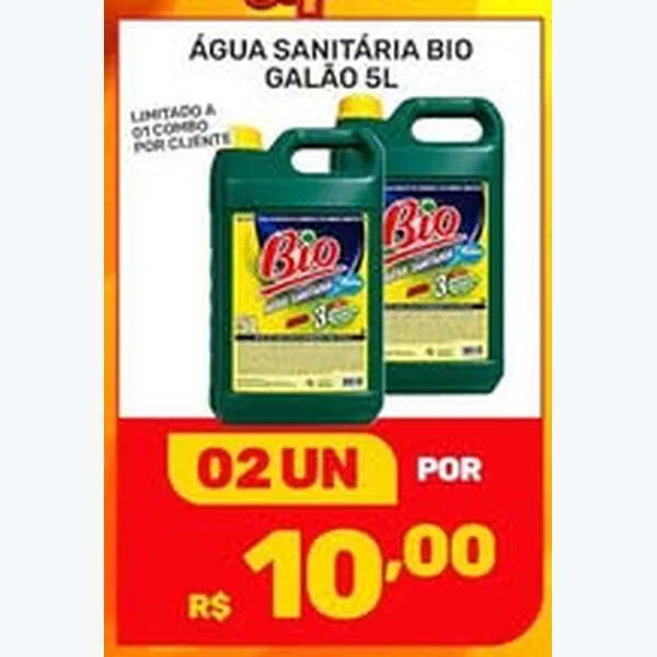 Recorte do encarte de Água Sanitária Bio 5 L