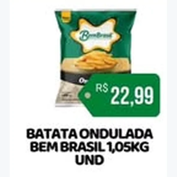 Batata Ondulada Bem Brasil 1,05 kg