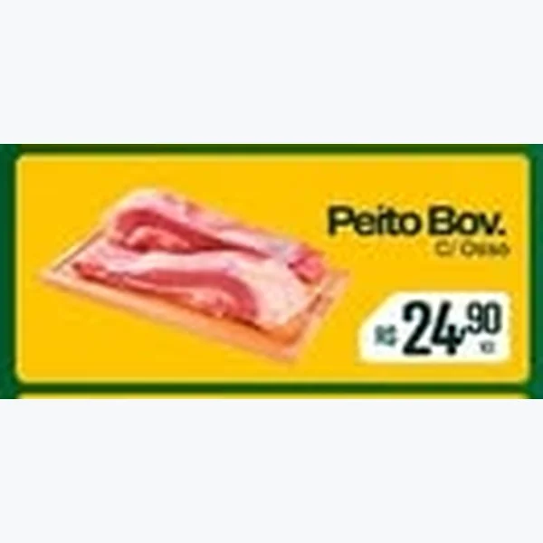 Recorte do encarte de Peito Bovino com Osso