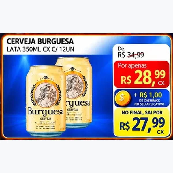 Cerveja Burguesa 12 un × 350 ml