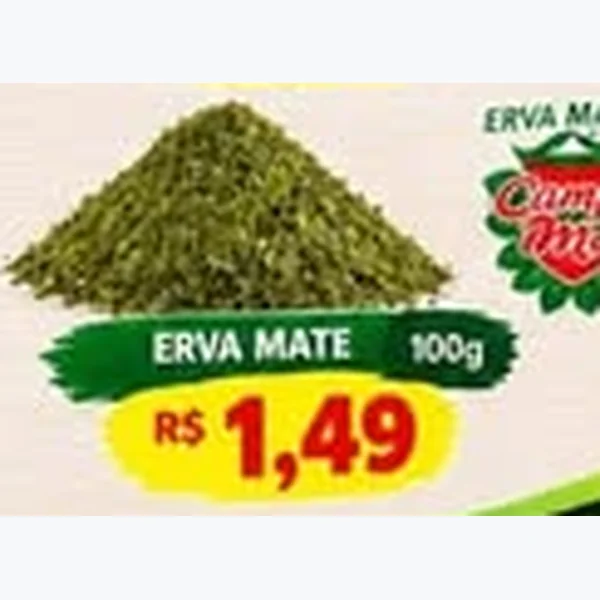 Recorte do encarte de Erva Mate Campo Mais