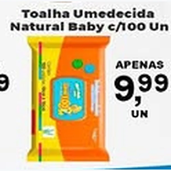 Toalha Umedecida Natural Baby 100 un