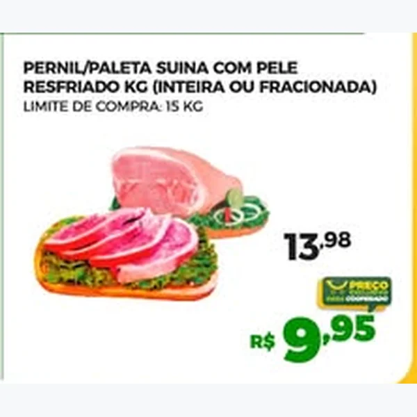 Recorte do encarte de Pernil Suíno com Pele Resfriado Perdigão