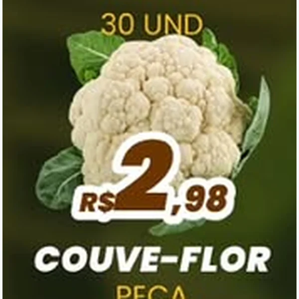 Recorte do encarte de Couve-flor