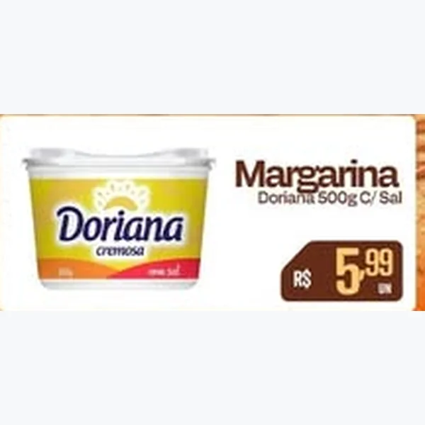 Margarina Cremosa Doriana 500 g