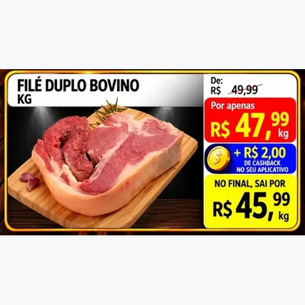 Filé Duplo Bovino