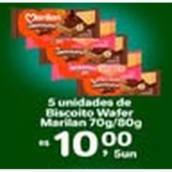 Biscoito Wafer Marilan 80 g