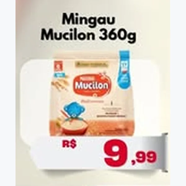 Recorte do encarte de Mingau Mucilon