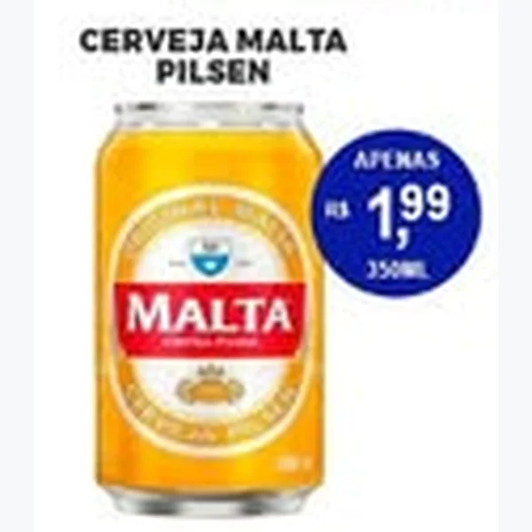 Recorte do encarte de Cerveja Pilsen Malta 350 ml