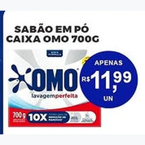 Recorte do encarte de Sabão em Pó Omo 700 g