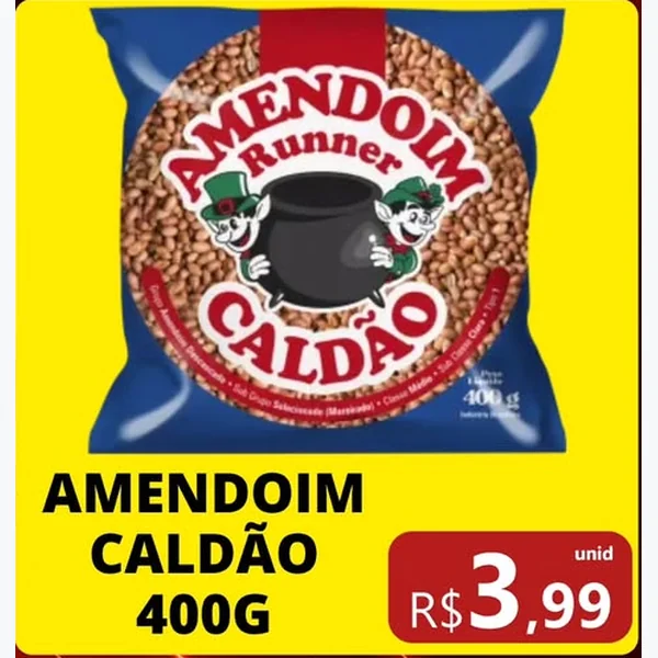 Amendoim Runner Caldão 400 g
