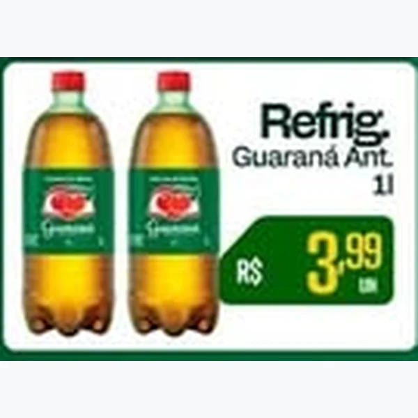Recorte do encarte de Refrigerante Guaraná Antarctica 1 L