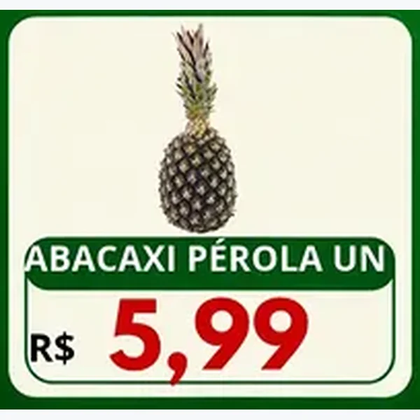 Recorte do encarte de Abacaxi Pérola