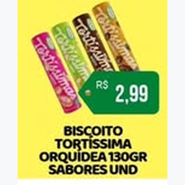 Recorte do encarte de Biscoito Tortíssima 130 g