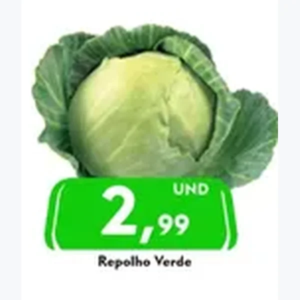 Recorte do encarte de Repolho Verde