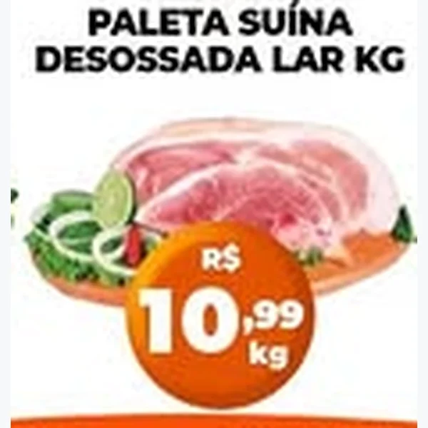 Recorte do encarte de Paleta Suína Desossada