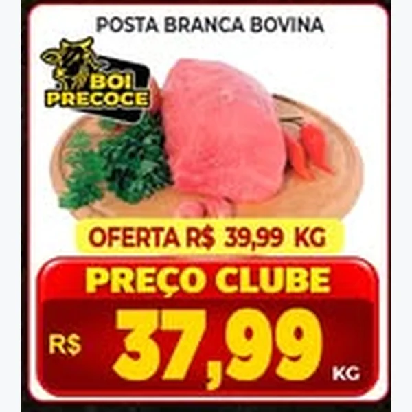 Recorte do encarte de Posta Branca Bovina Boi Precoce