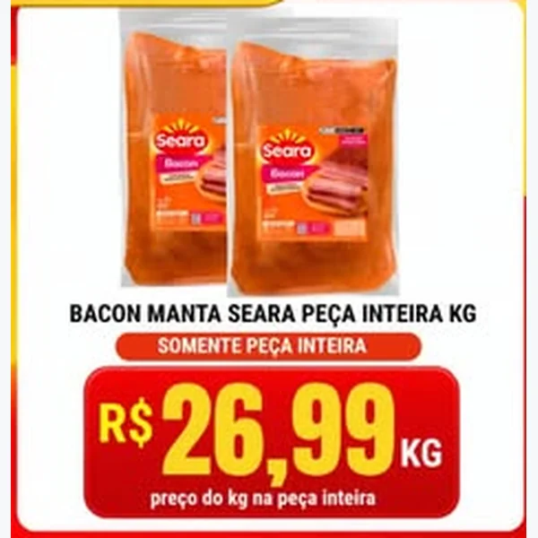 Recorte do encarte de Bacon Manta Seara