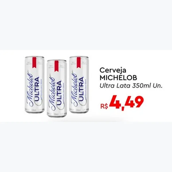 Recorte do encarte de Cerveja Ultra MICHELOB 350 ml