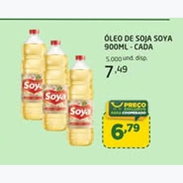 Óleo de Soja Soya 900 ml
