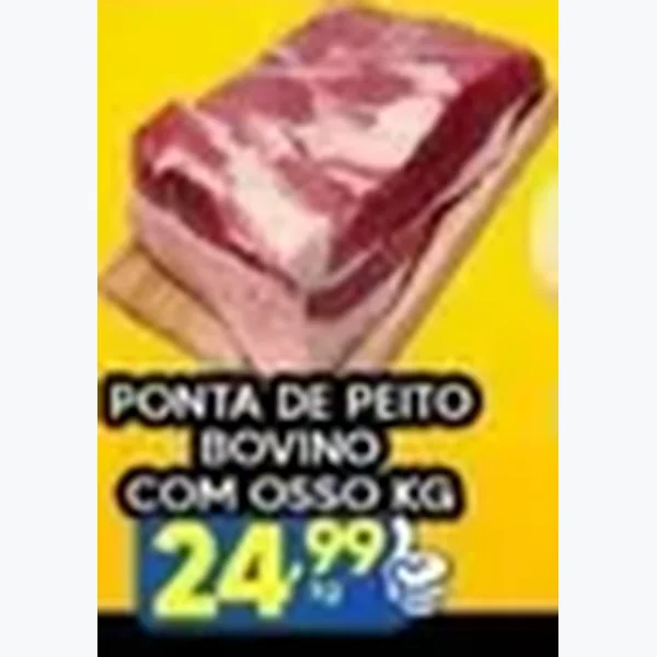 Recorte do encarte de Ponta de Peito Bovino com Osso