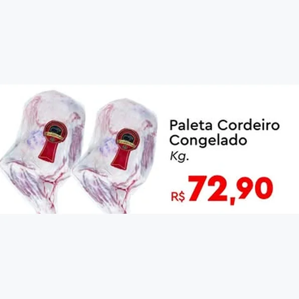 Recorte do encarte de Paleta Cordeiro Congelado