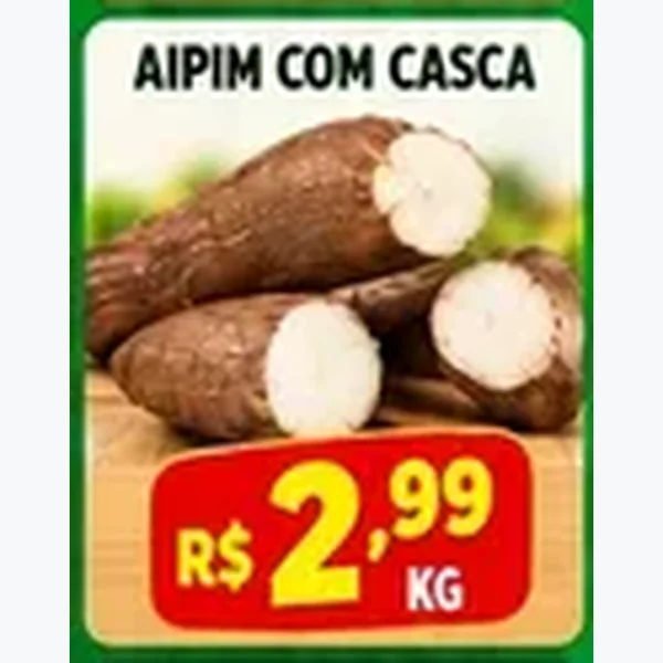 Recorte do encarte de Aipim com Casca