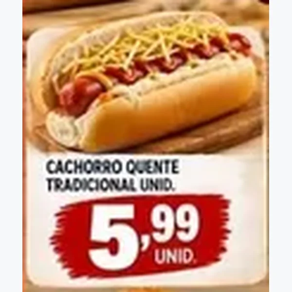 Recorte do encarte de Cachorro Quente Tradicional
