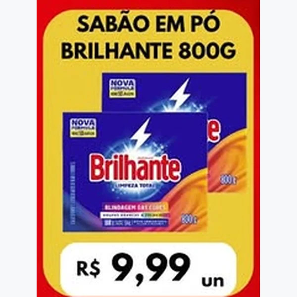 Sabão em Pó Brilhante 800 g