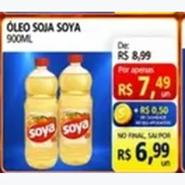 Óleo de Soja Soya 900 ml