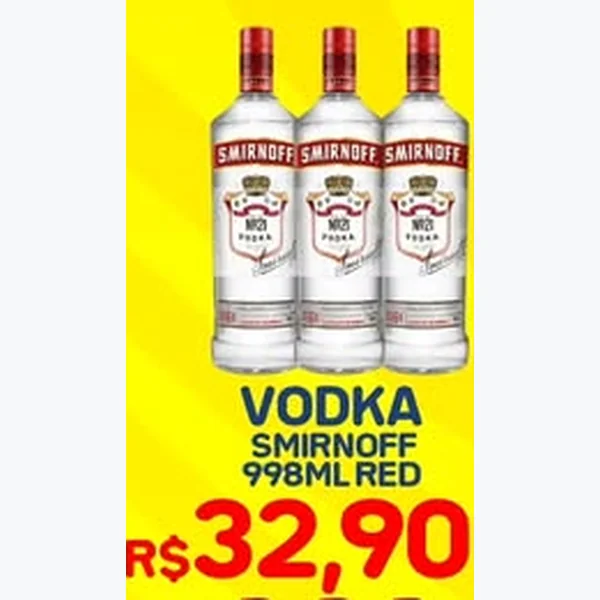 Recorte do encarte de Vodka Red Smirnoff 998 ml