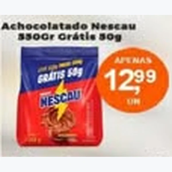 Recorte do encarte de Achocolatado Nescau 400 g
