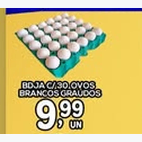 Ovos Brancos Graúdos 30 un
