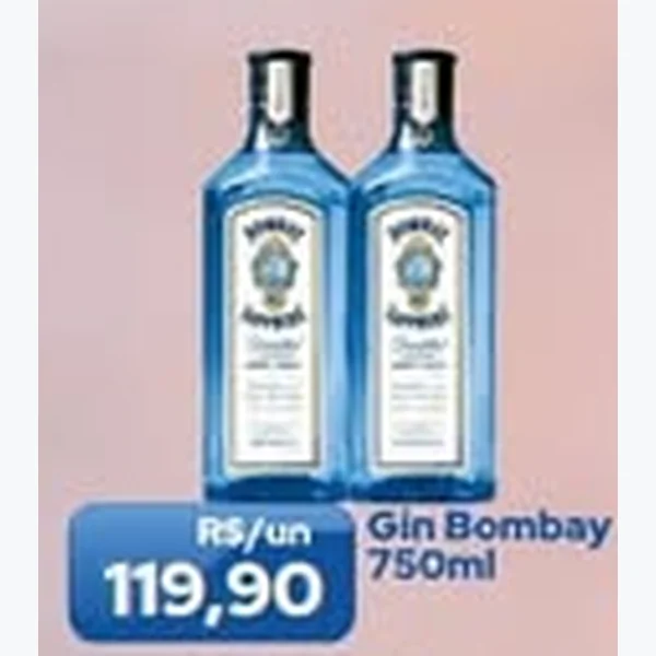 Recorte do encarte de Gin Bombay 750 ml