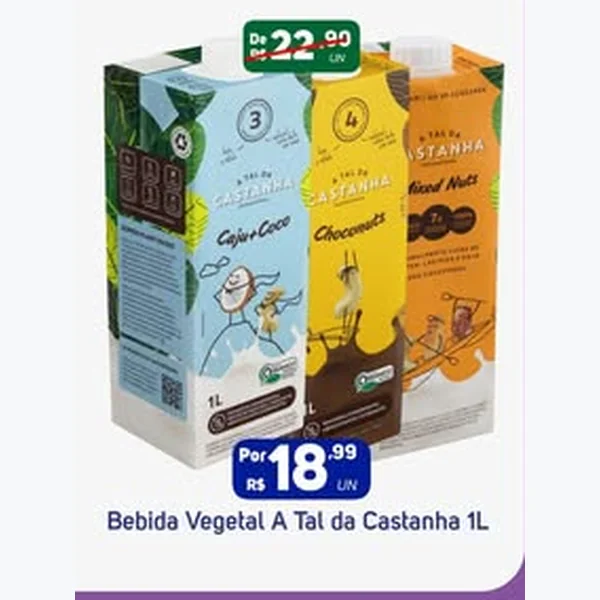 Bebida Vegetal A Tal da Castanha 1 L