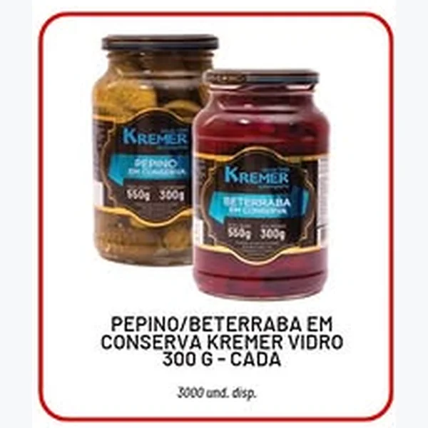 Recorte do encarte de Pepino em Conserva Kremer 300 g