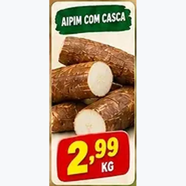 Aipim com Casca
