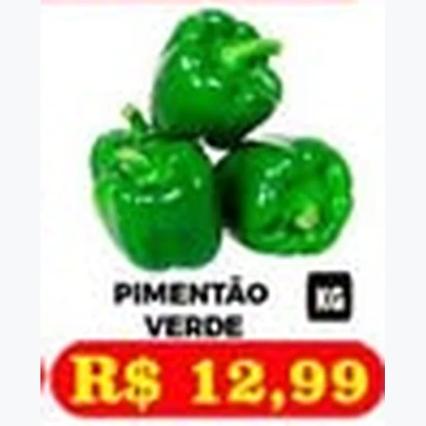 Recorte do encarte de Pimentão Verde