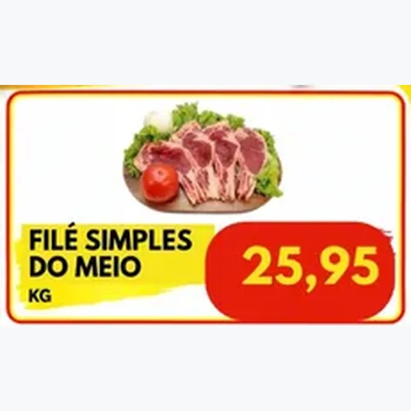 Recorte do encarte de Filé Simples do Meio