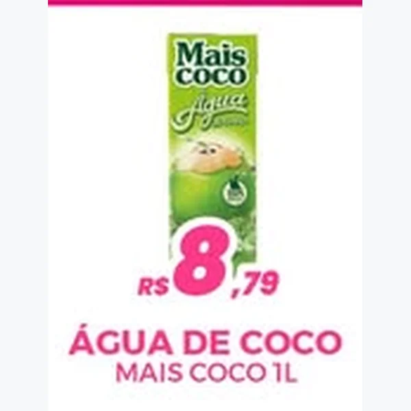 Recorte do encarte de Água de Coco Mais Coco 1 L