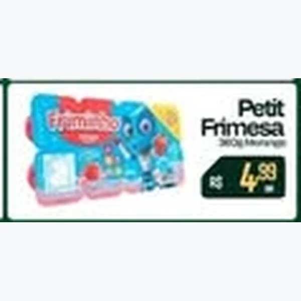 Recorte do encarte de Petit Frimesa 360 g
