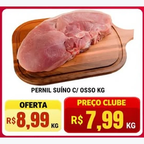 Recorte do encarte de Pernil Suíno C/ Osso