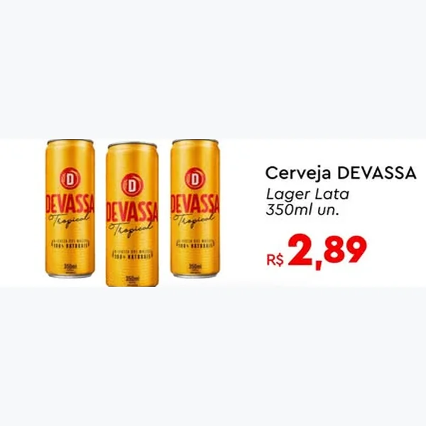Cerveja Lager Devassa 350 ml