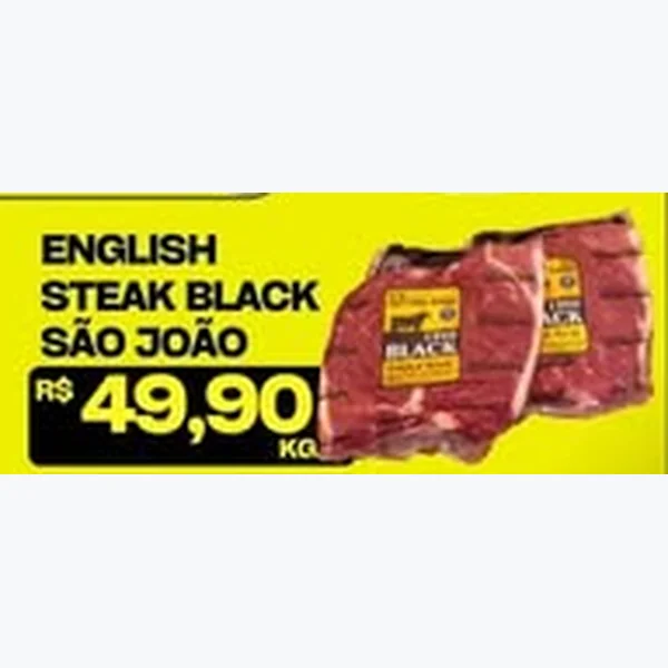 Recorte do encarte de English Steak Black São João