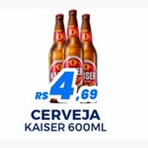 Recorte do encarte de Cerveja Kaiser 600 ml