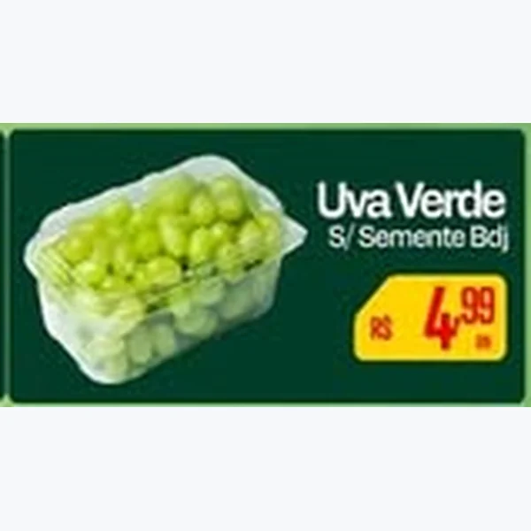 Recorte do encarte de Uva Verde S/semente