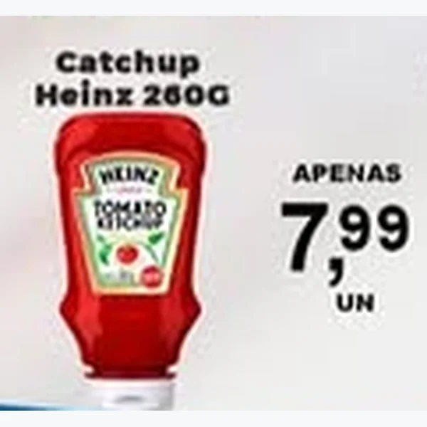 Recorte do encarte de Catchup Heinz 260 g