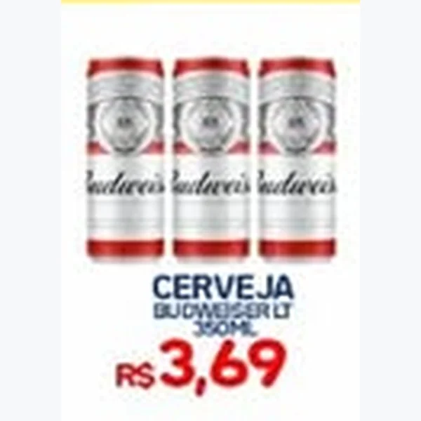 Recorte do encarte de Cerveja Budweiser 350 ml